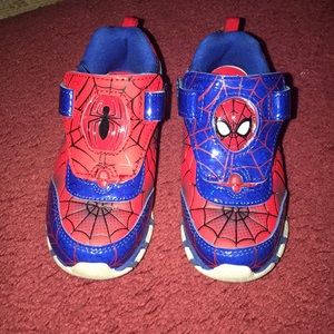 Kids Light-Up Spiderman Shoes